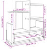 vidaXL Organizador de secretária derivados de madeira carvalho fumado