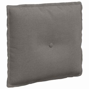 vidaXL Travesseiro para Costas Cinzento-claro 50 x 45 cm