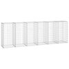 vidaXL Muro gabi&atilde;o com tampas a&ccedil;o galvanizado 300x50x100 cm