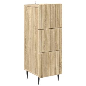 vidaXL Gabinete de Gavetas Carvalho Sonoma 33 x 34,5 x 92 cm
