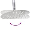 vidaXL Sistema de Chuveiro Prateado 47 x 20 x 95 cm A&ccedil;o inoxid&aacute;vel
