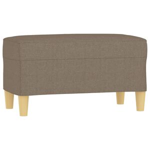 vidaXL Banco 70x35x41 cm tecido cinza-acastanhado