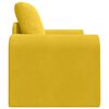 vidaXL Sof&aacute;-Cama Amarelo 98 x 71 x 83 cm Veludo