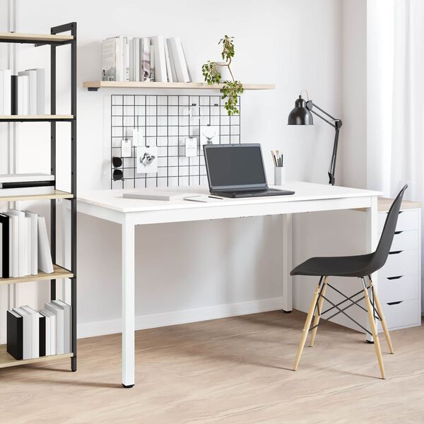 vidaXL Mesa de jantar Branco 140 x 80 x 75 cm