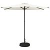 vidaXL Parasol de Jardim com Base 270 x 270 cm Poli&eacute;ster Retangular