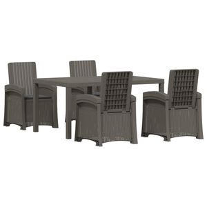 vidaXL Conjunto de Jantar para Jardim 5 unid. PP