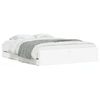 vidaXL Estrutura de cama c/ gavetas 150x200cm derivados madeira branco