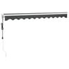 vidaXL Toldo retr&aacute;til autom&aacute;tico 3x2,5 m antracite