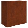 vidaXL Vaso/floreira 40x80x80 cm a&ccedil;o corten