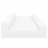vidaXL Unidade de prateleiras com rebordo 2 pcs 40x9x3 cm MDF branco