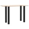 vidaXL P&eacute;s para mesa de bar 4 pe&ccedil;as, preto, 90-92 cm, a&ccedil;o