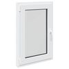 vidaXL Janela de por&atilde;o RISOR 60 x 80 cm PVC e Vidro Branco