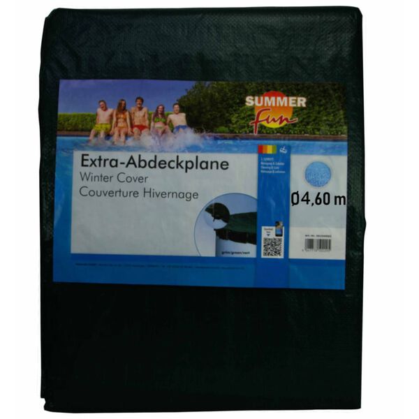 Summer Fun Cobertura de piscina redonda p/ inverno 460 cm PVC verde
