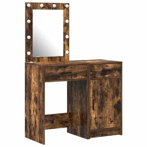 vidaXL Mesa de vestir 2 unid. Castanho 50 x 41 x 135 cm
