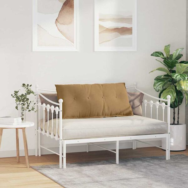 vidaXL Travesseiro para Costas Castanho 100 x 50 cm