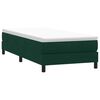 vidaXL Box Cama de primavera sem Colch&atilde;o Verde Escuro 90x210 cm Veludo