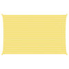 vidaXL Vela de sombra solar Amarelo e Branco 8 x 5 m