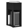 vidaXL Suporte torre de computador com gaveta 30x44x74 cm preto