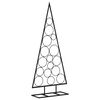 vidaXL &Aacute;rvore de Natal para decora&ccedil;&atilde;o 125 cm metal preto