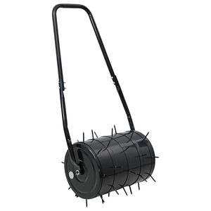 vidaXL Rolador de Gramado Puxar com Grampos Aeradores 110 x 52 cm