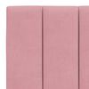 vidaXL Estrutura de cama sem colch&atilde;o Hanko 120x200 cm veludo rosa