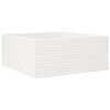 vidaXL Vaso/floreira jardim 110x110x46 cm madeira pinho maci&ccedil;a branco