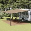 vidaXL Tapete de campismo para tenda 400x800 cm PEAD cinza-acastanhado