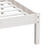 vidaXL Estrutura de cama solteiro 90x190 cm madeira maciça branco