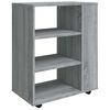 vidaXL M&oacute;vel com rodas 60x35x75 cm derivados de madeira sonoma cinza