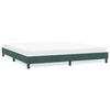 vidaXL Estrutura de cama sem colch&atilde;o 180x210 cm veludo verde-escuro