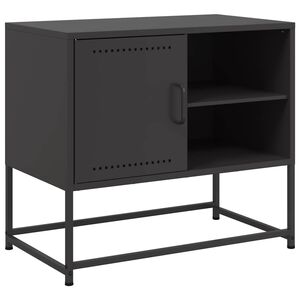 vidaXL M&oacute;vel de TV 68x39x60,5 cm a&ccedil;o preto