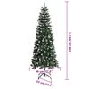 vidaXL &Aacute;rvore de Natal Artificial Verde 240 cm PVC, Pl&aacute;stico e A&ccedil;o