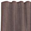 vidaXL Cortinas de voile com aba 2 pcs castanho