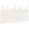 vidaXL Cabeceira de parede 159,5x3x80cm madeira de pinho maci&ccedil;a branco