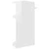 vidaXL Mesa de apoio Branco Brilhante 29,6 x 29,6 x 60 cm