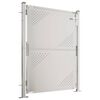 vidaXL Portão de jardim 100x120 cm Aço inoxidável