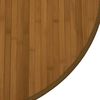 vidaXL Tapete redondo 60 cm bambu castanho