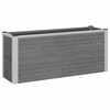 vidaXL Canteiro de jardim elevado Cinzento 100 x 30 x 42 cm