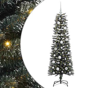 vidaXL &Aacute;rvore de Natal Artificial Verde 120 cm PVC, Pl&aacute;stico e A&ccedil;o