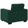 vidaXL Poltrona 100x77x82 cm veludo verde-escuro