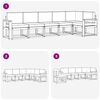 vidaXL Conjunto de Sof&aacute;s para Exterior 6 pcs Natural e Creme