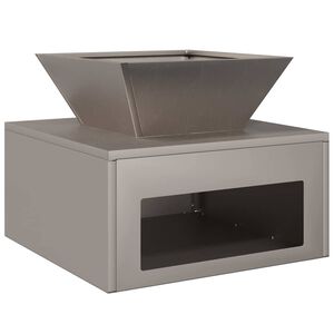 vidaXL Fire Pit Ferro Enferrujado 50 x 50 x 40 cm