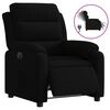 vidaXL Poltrona de massagens reclin&aacute;vel veludo preto