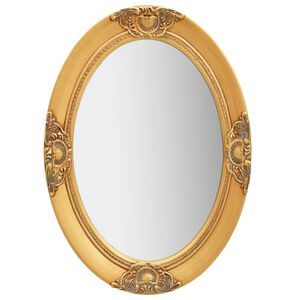 vidaXL Espelho de parede estilo barroco 50x70 cm dourado