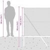 vidaXL Poste de Cerca Prateado 10 x 1,4 m (malha de 13 mm) A&ccedil;o