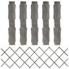 vidaXL Cercas em treli&ccedil;a 5 pcs 180x60 cm abeto maci&ccedil;o cinzento