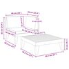 vidaXL 2 pcs conjunto lounge de jardim c/ almofad&otilde;es ac&aacute;cia maci&ccedil;a