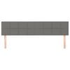 vidaXL Cabeceiras cinzento-escuro 180x5x78/88 cm tecido