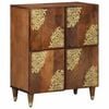 vidaXL Buffet Castanho 60 x 33 x 75 cm Madeira de manga maci&ccedil;a