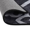 vidaXL Tapete/passadeira 80x400 cm preto
